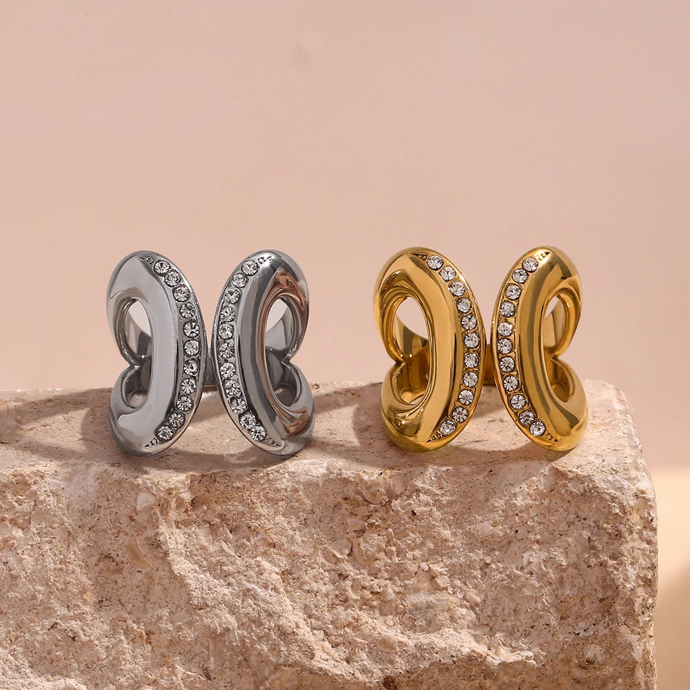 Major Flare Eternal Shine 18K Gold Plated Ring - Classic Style Ring Major Flare Eternal Shine 18K Gold Plated Ring - Classic Style Ring
